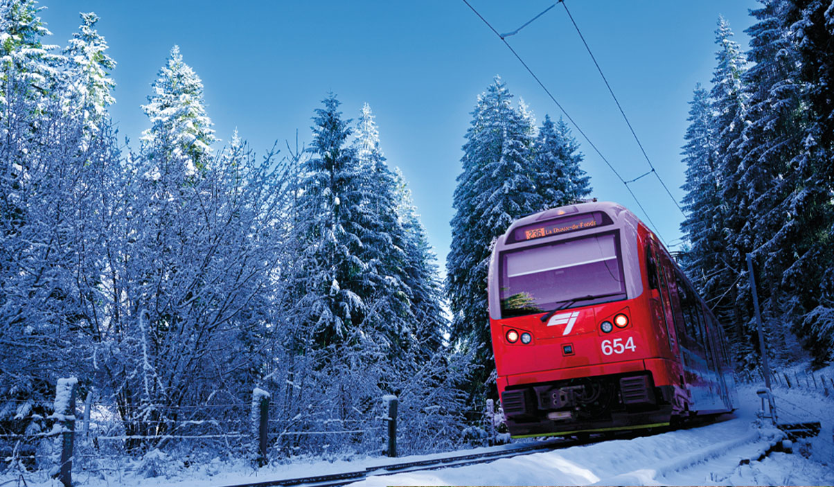 Train des Chemins de fer du Jura e