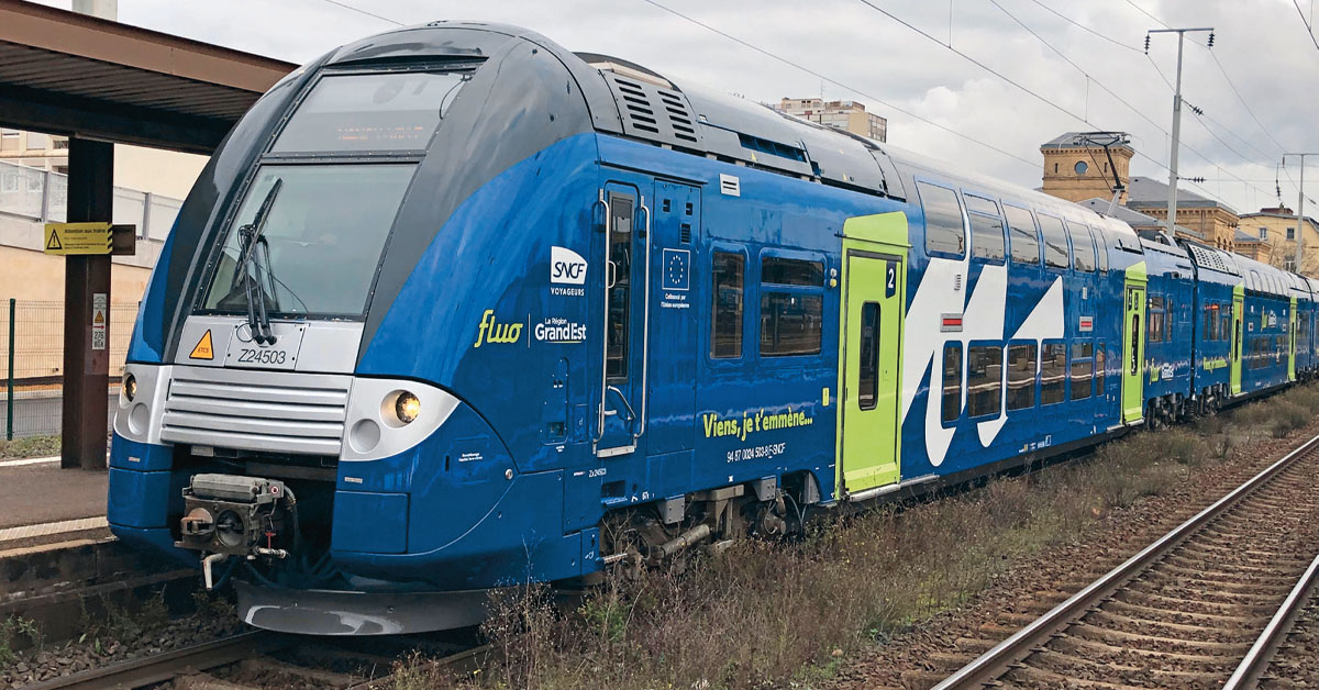 TER Metz - Luxembourg à Thionville.