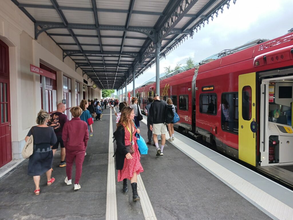 Affluence en gare de Luchon, le 19 juillet 2025…