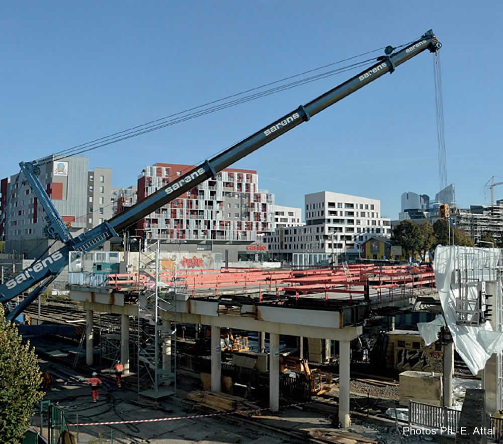 Démontage de l’ancienne gare de Nanterre-Université