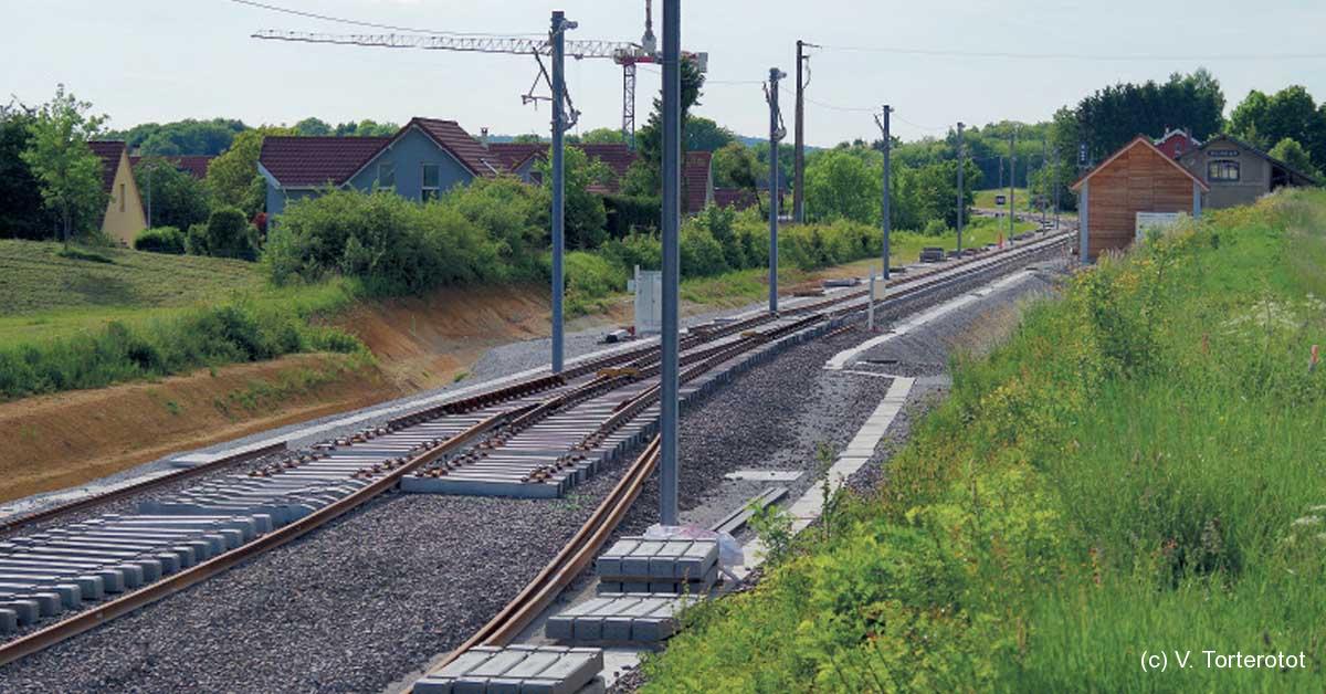 Premiers rails sur la ligne Belfort – Delle