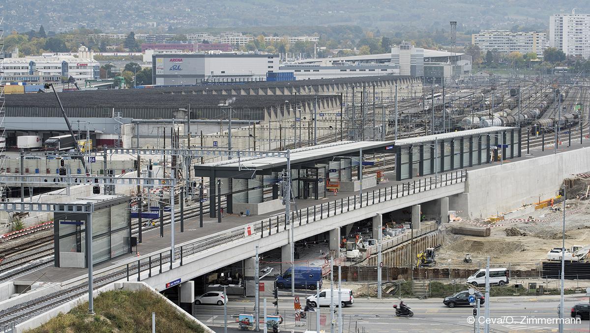 Inauguration de la gare  de Lancy Pont Rouge