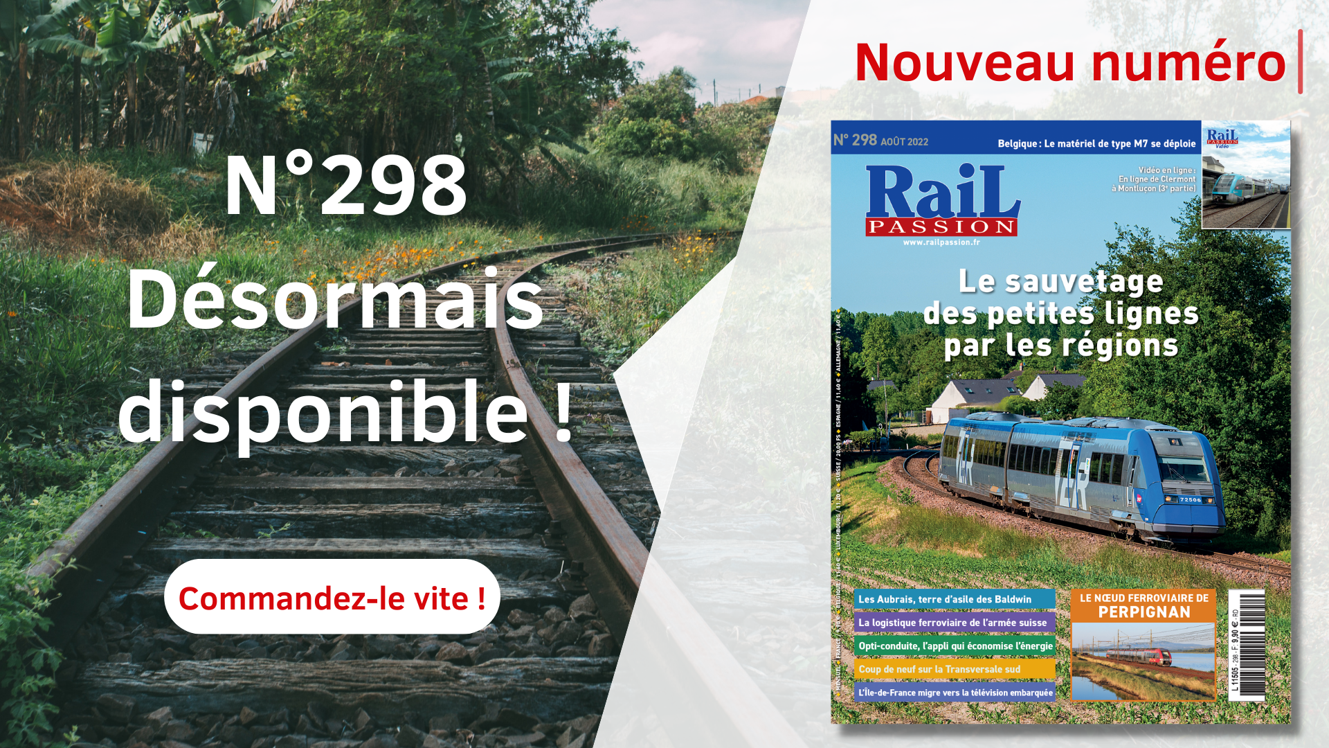 Nouveau numéro disponible : n°298 ! (Août 2022)