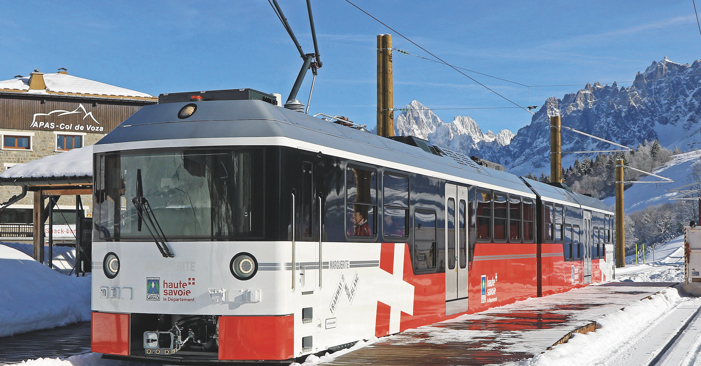 TRAMWAY DU MONT-BLANC – Les nouvelles rames en exploitation commerciale