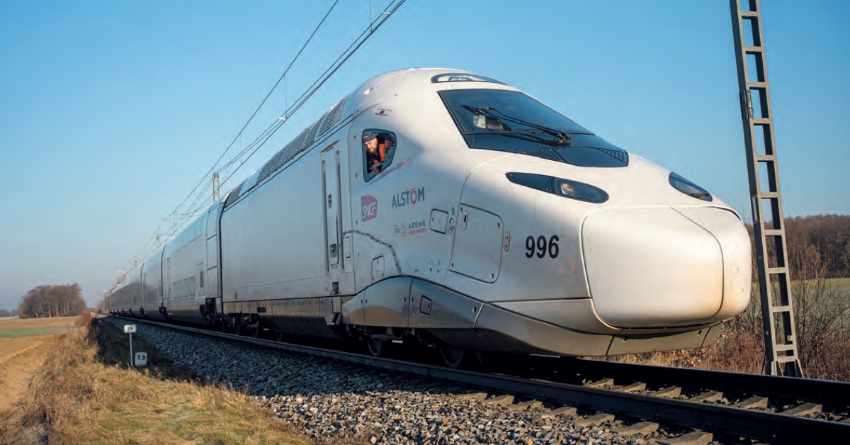 Le TGV M en essais à Velim Le TGV