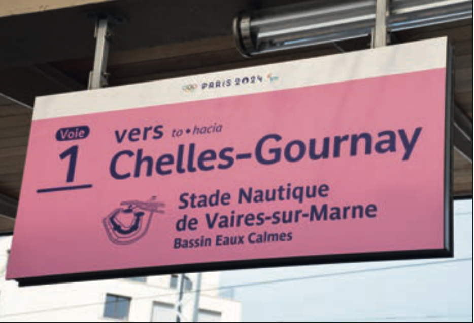 Des gares aux couleurs des JO
