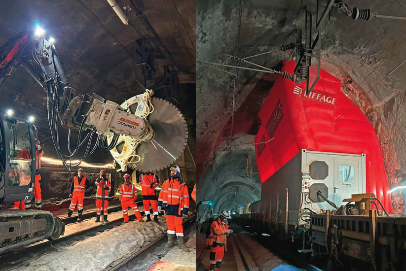 Nouvelle peau pour le tunnel de Rolleboise