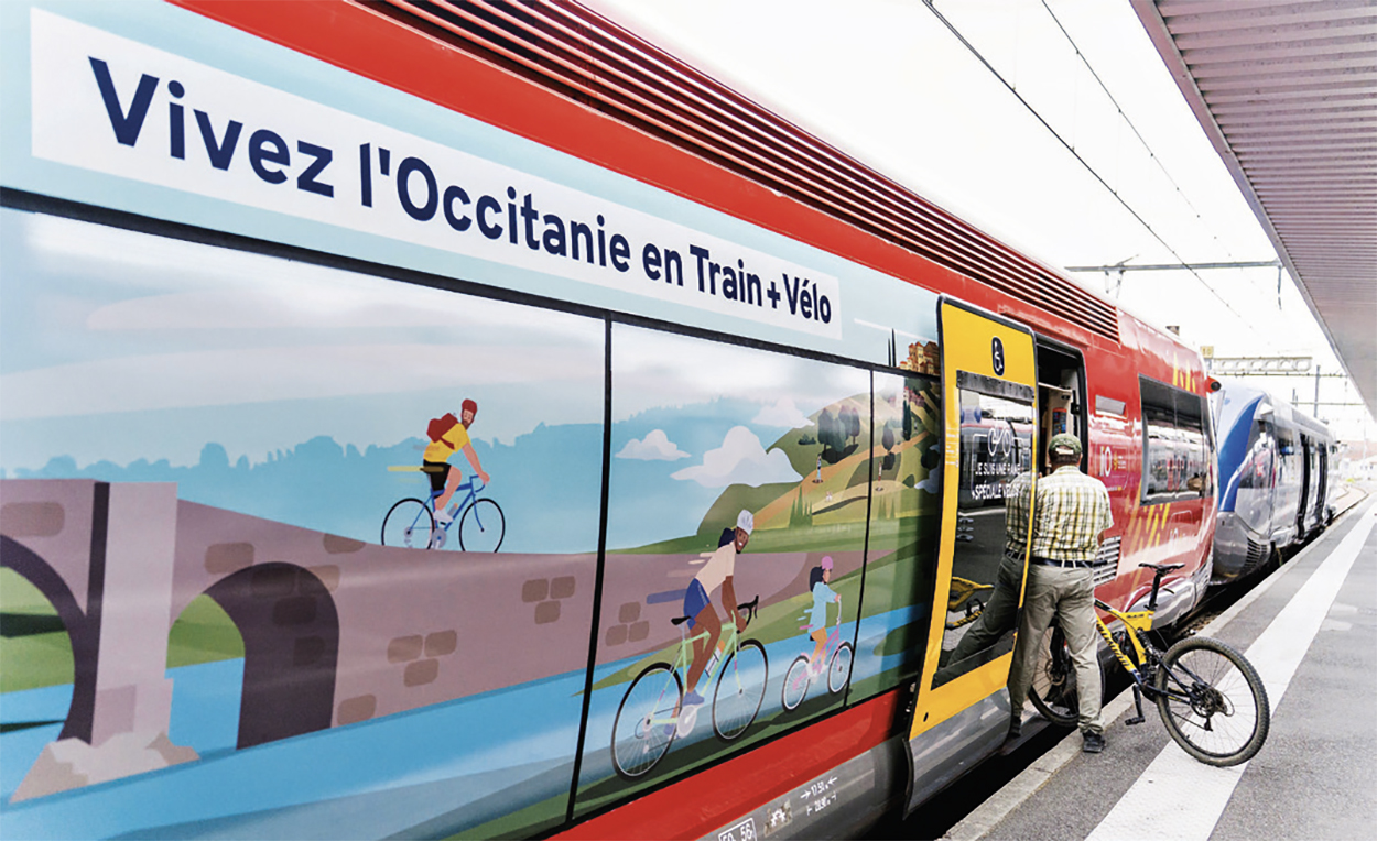 Un A TER d’Occitanie dédié aux vélos