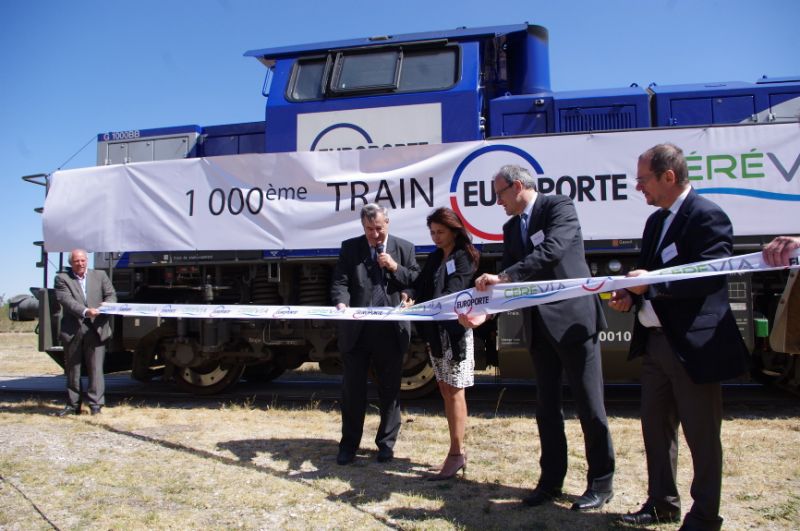 Cérévia et Europorte célèbrent leur millième train entre la Bourgogne et la Méditerranée