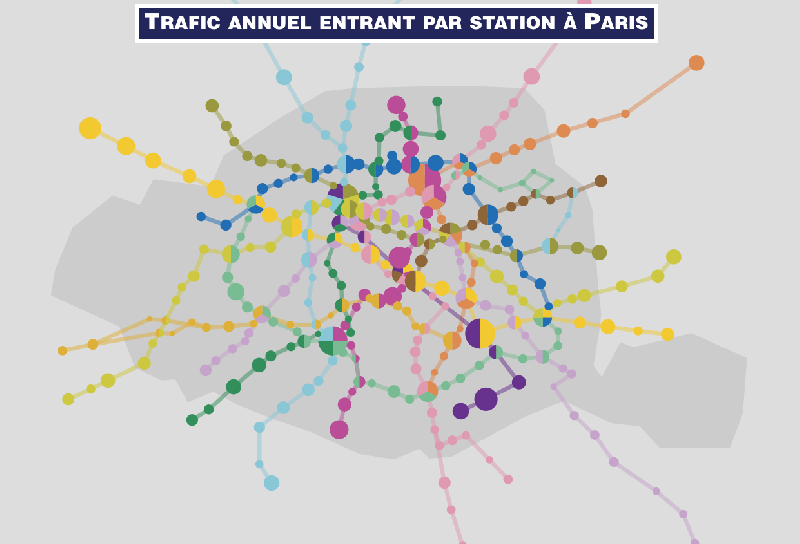 Paris : la fréquentation des stations de métro dévoilée