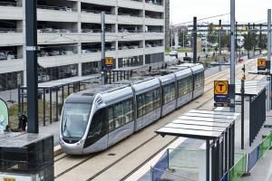 Toulouse : premiers essais du tram Envol