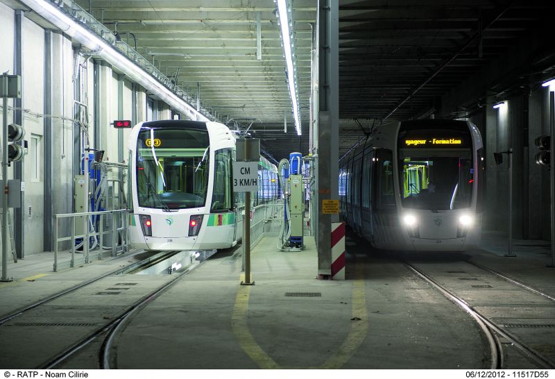 Un site de maintenance pour le T3 en ÎIe-de-France