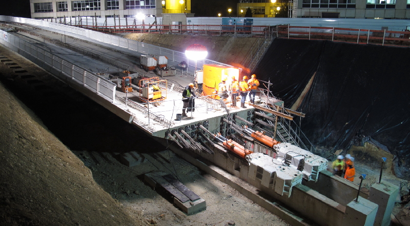 Ile-de-France : le tram T7 pousse son 3e tablier